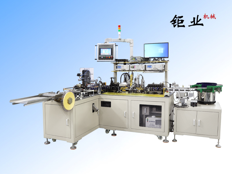 Fully automatic printing, cutting, charging, testing, and ribbon cutting machine